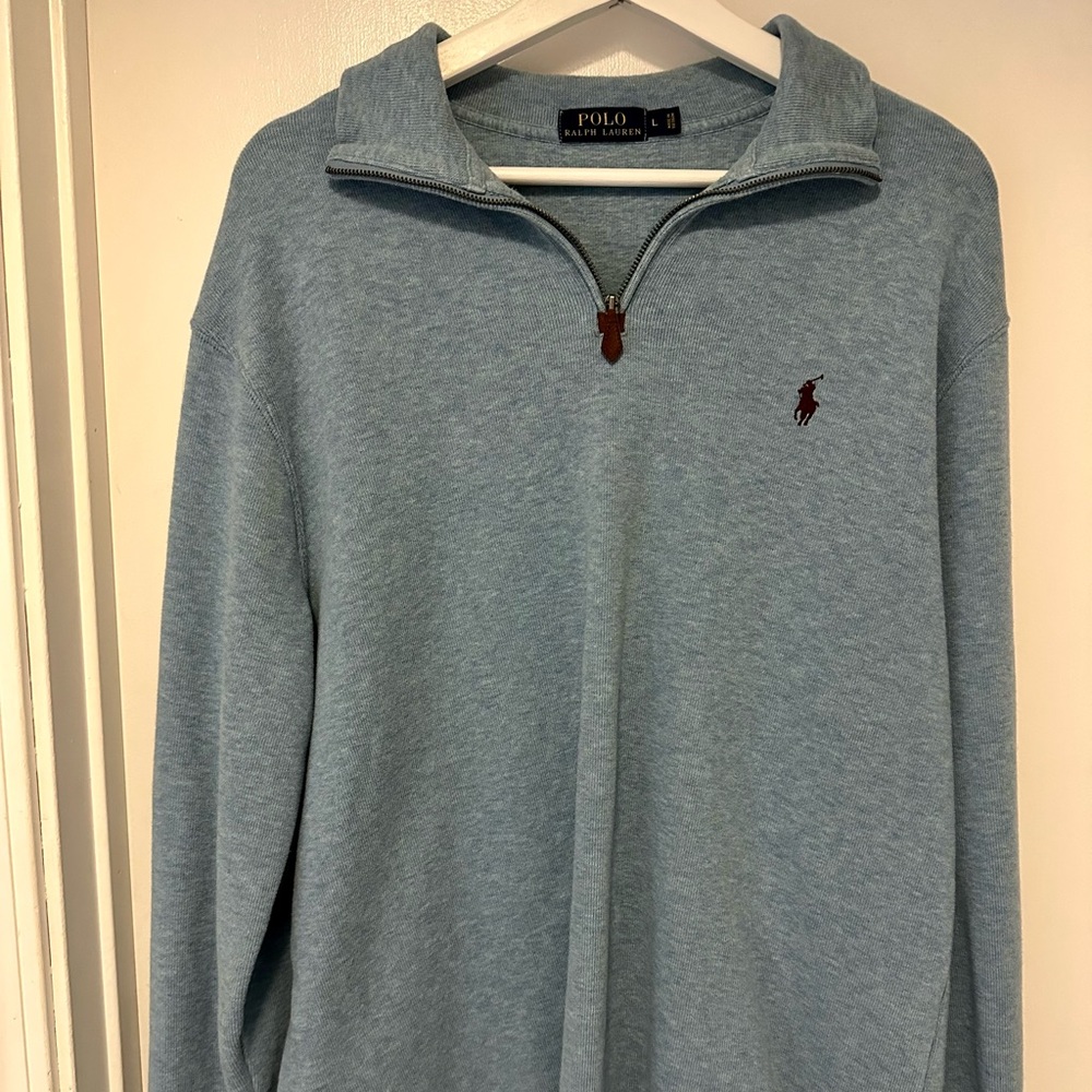 Polo by Ralph Lauren size Large men’s quarter zip sweater